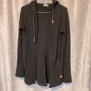 Tentree Waffle Pattern Hooded Women’s Cardigan